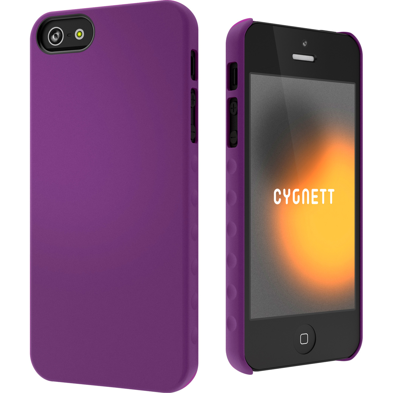 CYGNETT iPhone 5 Case, Aero Grip Purple Feel