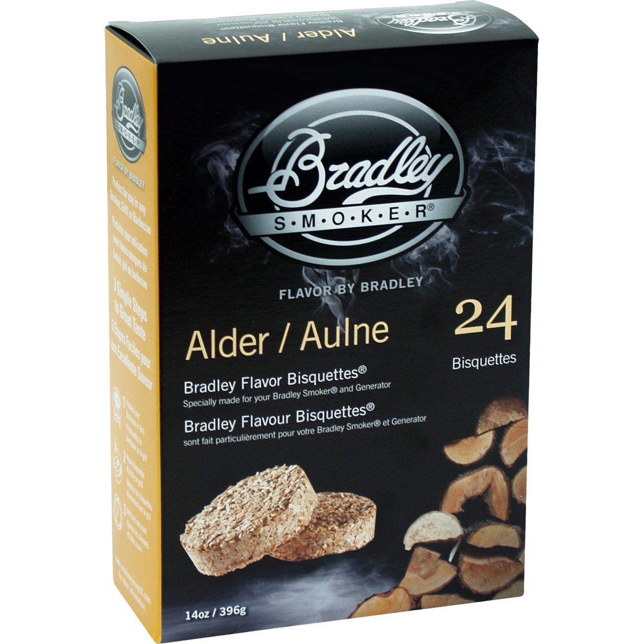 Bradley Smoker Alder Bisquettes 24-Pack