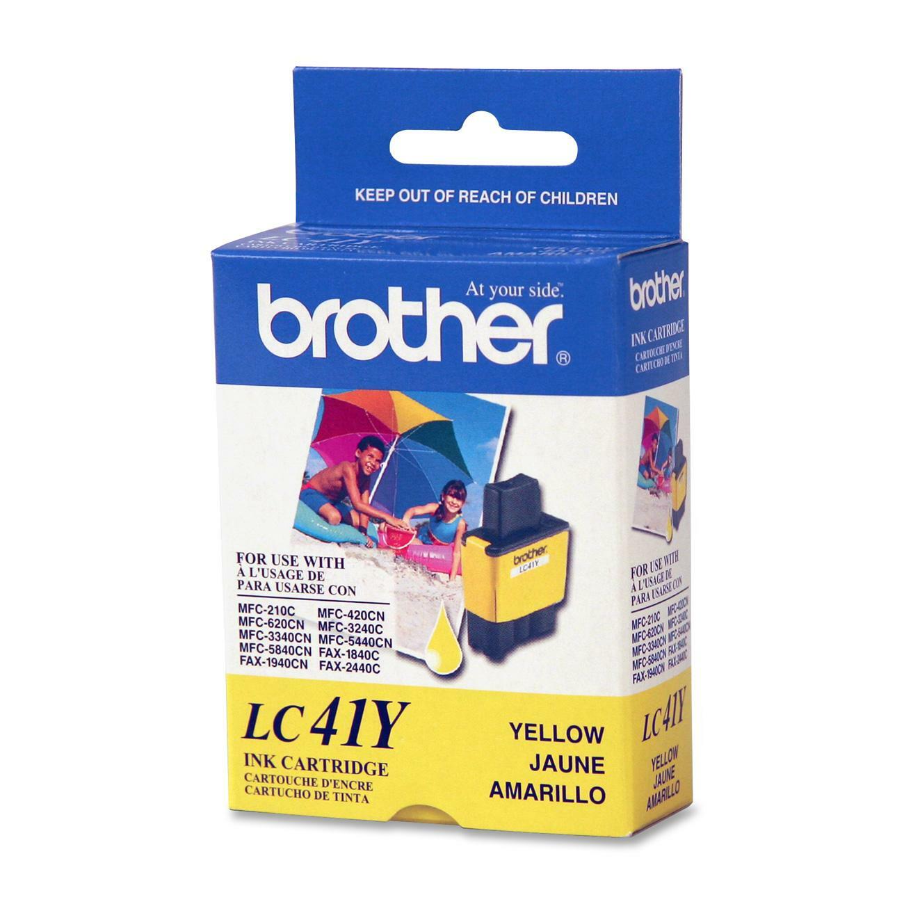 Brother LC 41Y Print Yellow Ink Cartridge LC41Y