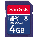 SanDisk 4GB Secure Digital High Capacity (SDHC) Card