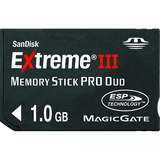 SanDisk 1GB Extreme III Memory Stick PRO Duo Card
