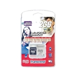 Transcend 2GB miniSD Card - 80X
