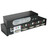 Cables To Go TRULINK 4-Port DVI and USB KVM Switch with Audio