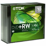 TDK 4x DVD+RW Media