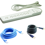 Bundle Promo, Connectivity Starter Kit - Surge Protector/LAN cable/Printer cable