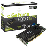 EVGA e-GeForce 8800 GTX Graphics Card