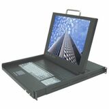 AIS 17" 16 Port RackMount KVM Console LCD