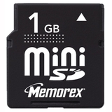 Memorex TravelCard 1GB miniSD Card