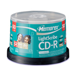 Memorex LightScribe 52x CD-R Media