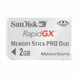 SanDisk 2GB RapidGX Memory Stick PRO Duo
