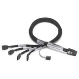 Adaptec Mini SAS to 4 x SATA Fan-out Cable with SFF-8448 Sideband Signals