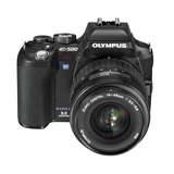 Olympus EVOLT E-500 Digital SLR Camera with 18-180mm f/3.5-6.3 ED Zuiko Digital Zoom Lens - Silver