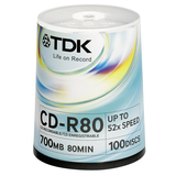 TDK 52x CD-R Media