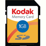 Lexar Media 1GB Kodak High speed Secure Digital Card
