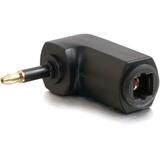 Cables To Go Velocity Series Toslink to Mini Plug Right Angle Adapter