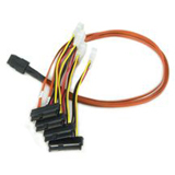 AMCC Forward SAS Breakout Cable with Drive Power Connectors