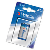 Verbatim 9V-6LR61 9V Block Alkaline General Purpose Battery