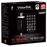 Visiontek TV Wonder HD 600 Hybrid TV Tuner