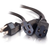 Cables To Go Y-Splitter Power Cable - Black