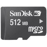 SanDisk 512MB microSD Card Plus Adapter