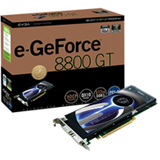 EVGA e-GeForce 8800GT Superclocked Edition Graphics Card