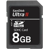 SanDisk 8GB Ultra II Secure Digital High Capacity (SDHC) Plus Card