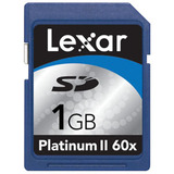 Lexar Media 1GB Platinum II  Secure Digital Card (60x)