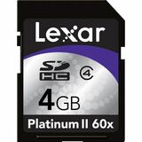 Lexar Media 4GB Platinum II Secure Digital High Capacity Card - 60x