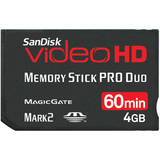 SanDisk 4GB Video HD Memory Stick PRO Duo Card