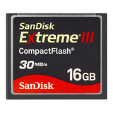 SanDisk 16GB Extreme III CompactFlash Card