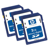 PNY, PNY HP 2GB Secure Digital Card - (3 Per Pack)