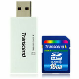 Transcend 4GB SDHC + Compact Card Reader S5 Kit