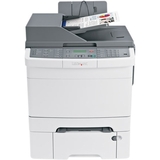 Lexmark X544DTN Laser Multifunction Printer - Color - Plain Paper Print - Desktop Printer, Scanner, Copier, Fax - 25 ppm Mono Print (Non-ISO) - 25 ppm Color Print (Non-ISO) - 1200 x 1200 dpi Print - Duplex Printing: Automatic - 55000 pages per month Duty Cycle - 25 cpm Color Copy (ISO) - 25 cpm Mono Copy (ISO) - Flatbed Scanner -