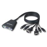 Belkin 2-Port KVM Switch with Built-In Cabling Belkin 2-Port KVM Switch with Built-In Cabling