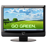 Viewsonic VPC190 Desktop Computer - Intel Atom D510 Dual-core 1.66 GHz - All-in-One 2 GB DDR2 SDRAM - 160 GB HDD - Gigabit Ethernet - Wi-Fi: Yes - IEEE 802.11n - 18.5" Active Matrix TFT Color LCD - Webcam: Yes - Green Compliance: Yes - Windows 7 Home Premium