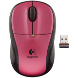 Logitech M305 Mouse - Optical Wireless - Pink Radio Frequency - USB - Scroll Wheel - 2 x Button