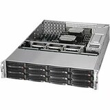 Supermicro SuperServer 6027R-E1R12N Barebone System - 2U Rack-mountable - Intel C602 Chipset - Socket R LGA-2011 - 2 x Processor Support - Black - 768 GB Maximum RAM Support - Serial ATA/600, 6Gb/s SAS RAID Supported Controller - Matrox G200 Graphics Inte