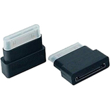 4XEM 30Pin Extension Adapter for iPhone/iPod/iPad - 1 Pack - 1 x Male Proprietary Connector - 1 x Female Proprietary Connector - Black
