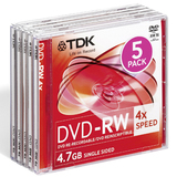 TDK 4x DVD-RW Media