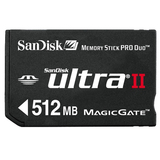 SanDisk 512MB Ultra II Memory Stick PRO Duo