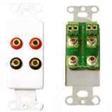 Cables To Go 2 Pair Decorative Speaker Insert