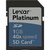 Lexar Media 1 GB Platinum 40X Secure Digital Card