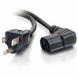 Cables To Go 6ft Universal Right Angle Power Cord - Black