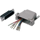 QVS DB25 Male to RJ45 Female Serial/Terminal Modular Adapter