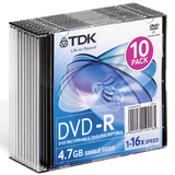 TDK 16x DVD-R Media
