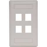 Hubbell 4-Socket IFP14OW Faceplate Hubbell+4-Socket+IFP14OW+Faceplate