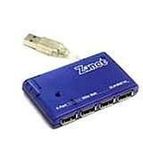 Zonet 4-Port USB 2.0 Slim Hub