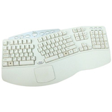 Adesso PCK-208W Tru-Form Media Contoured Ergonomic Keyboard