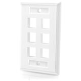 Cables To Go 6 Socket Keystone Network/Multimedia Faceplate