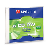 Verbatim 4x CD-RW Media Verbatim 4x CD-RW Media